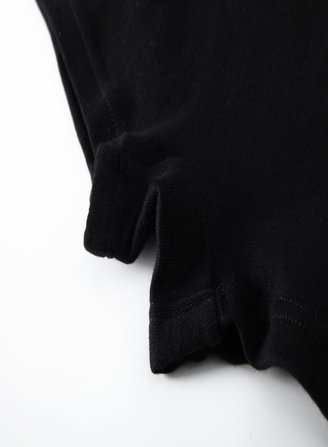 Winging Day Big Girls Black Solid Color Boyshort Underwear Size 12 (5-Pack) - Image 2